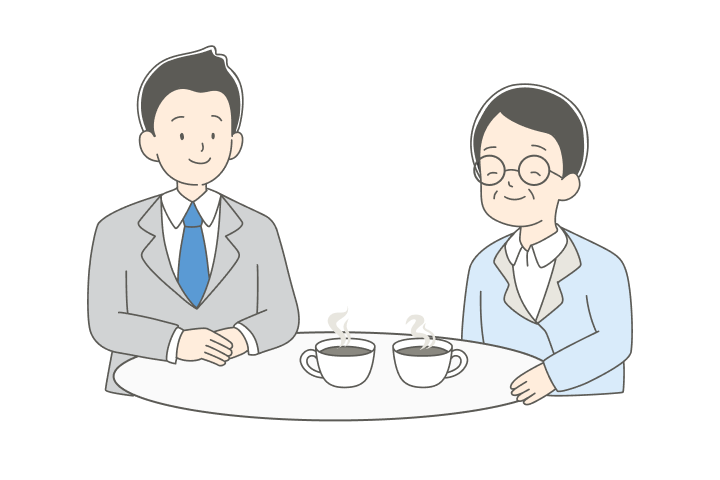 相談風景のイラスト