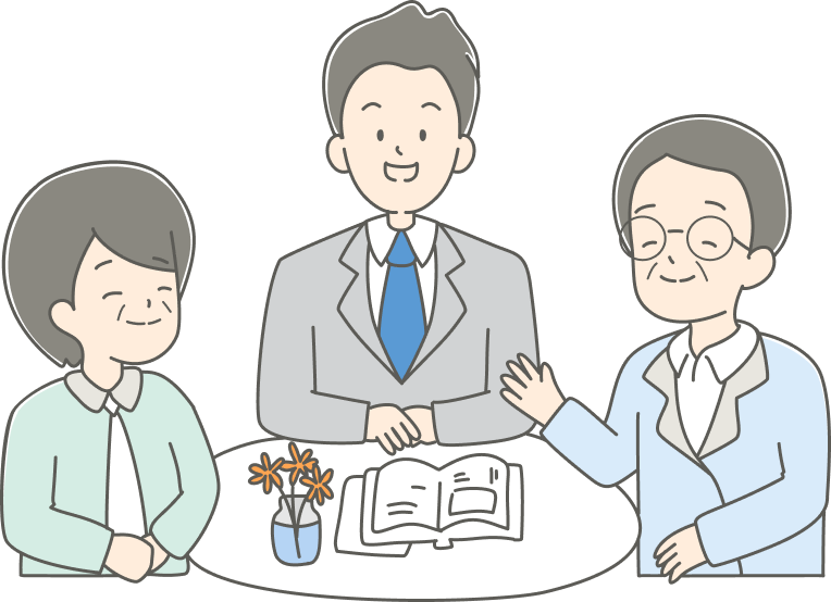 相談風景のイラスト
